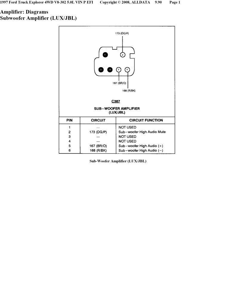 '97 EB JBL system problems (newb) | Ford Explorer and Ford Ranger